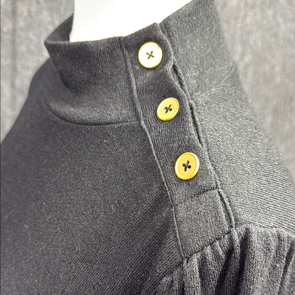 Banana Republic Black Buttoned Long Sleeve Blouse - Picture 4 of 5